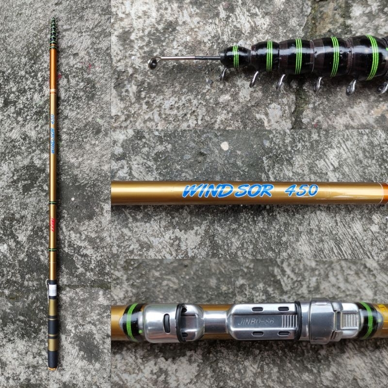 Joran Tegek Exori Windsor 360 450 540 630 Kolong Siap Pakai