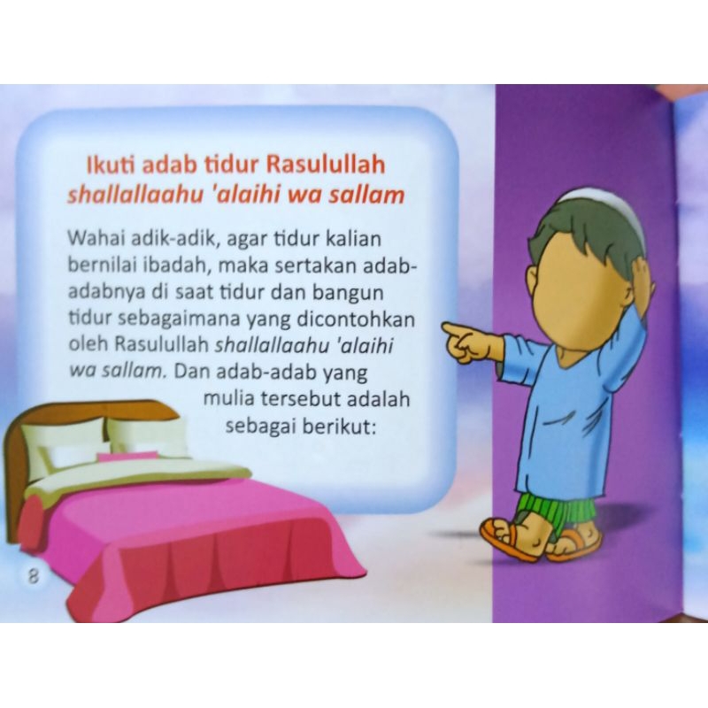 Buku Anak Adab-Adab Tidur Disertai Doa Dan Dzikir