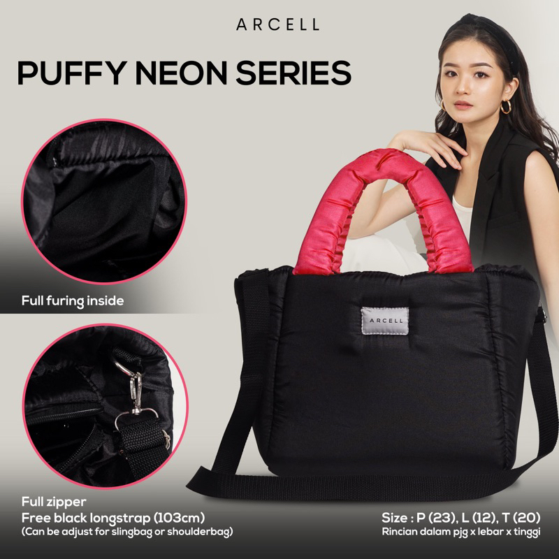 ARCELL - PUFFY NEON SERIES - Tas Selempang Wanita