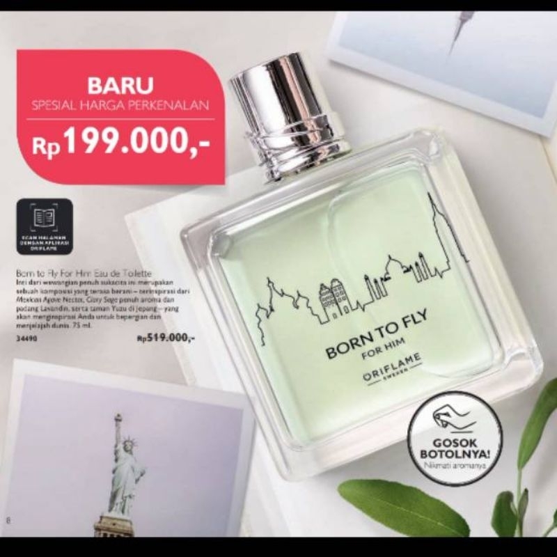 TERMURAH PARFUM ORIFLAME BORN TO FLY 75ML