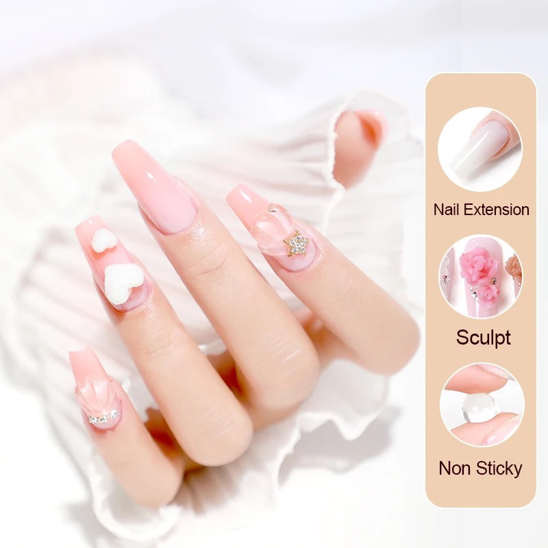 AS NAIL HARD Sculpting Gel 3D Nail Art SOLID NON STICKY Builder