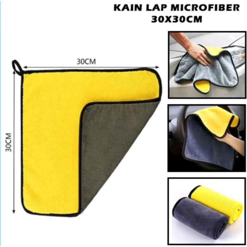 KAIN LAP  microfiber kain lap mobil & motor kain lap serbaguna