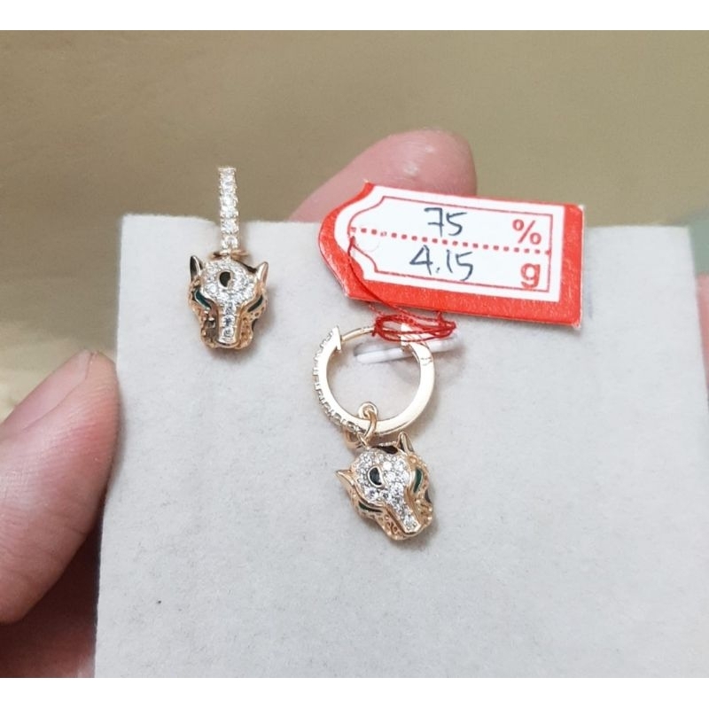 Anting emas 75 jaguar