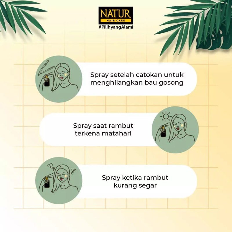 NATUR Hair Vitamin Ginseng 80 ml - Vitamin Rambut Rontok