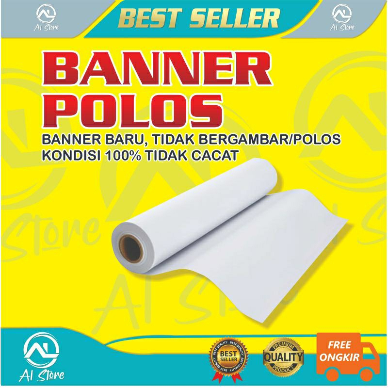 BANNER KOSONG POLOS BARU / SEPANDUK POLOS BARU / BALIHO POLOS TIDAK BERGAMBAR