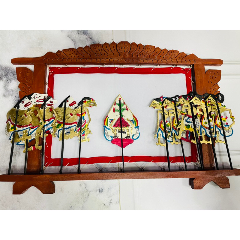 Miniatur pagelaran wayang kulit/ geber