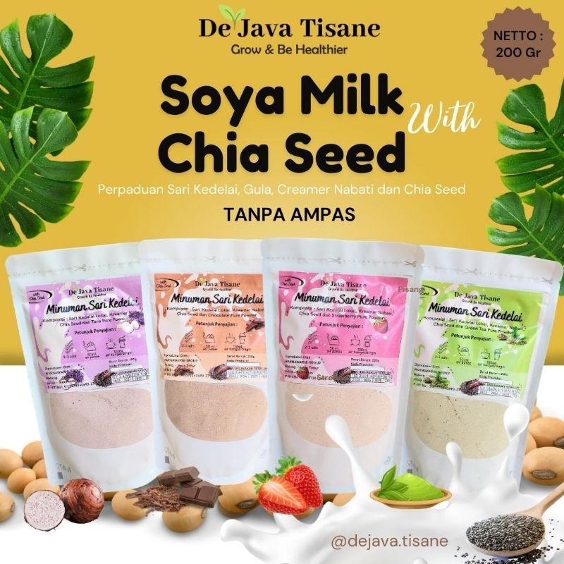 

Soya Milk With Chia Seed Minuman Sari Kedelai Instan Tanpa Ampas 200 gr