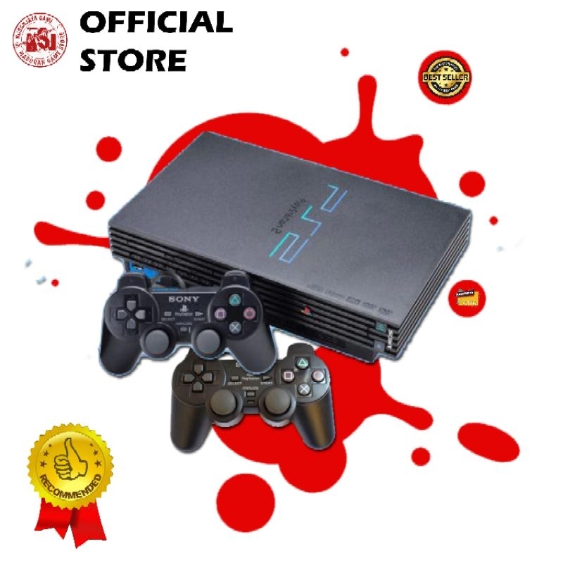 ps2 fat 250gb komplit fullset full game