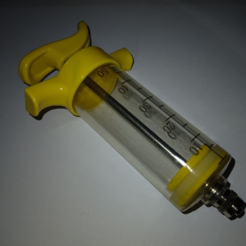 Spuit Mika TPX 50 ml Plastic Steel Syringe