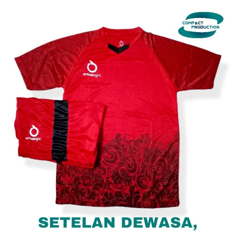 Setelan jersey baju bola baju dewasa bisa tambah sablon nama dan nomor baju pria wanita baju kaos olahraga sepak bola futsal voli tenis badminton volly bulu tangkis murah