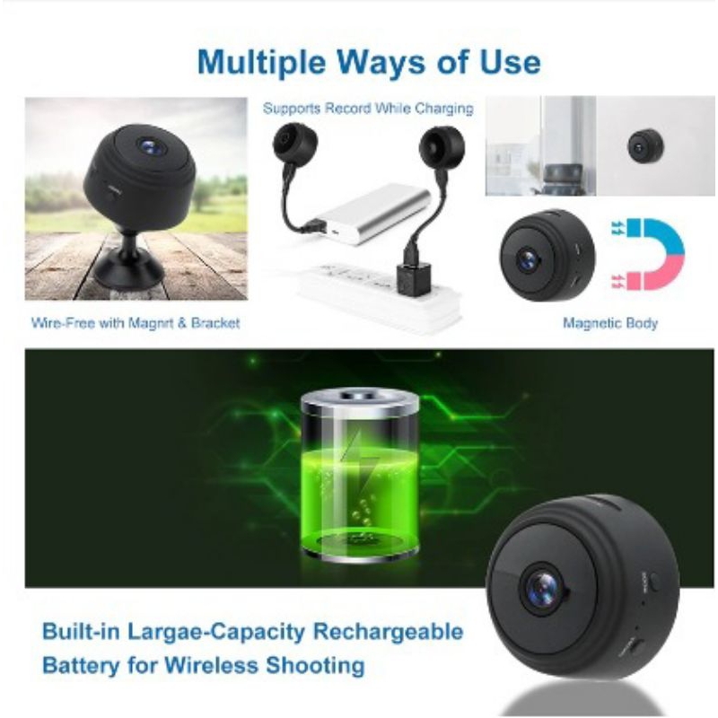 Wireless Kamera Mini CCTV A9 Mini Camera Wifi HD 1080P IP Camera Mini Camera Smart Network Camera CCTV SPY Camera