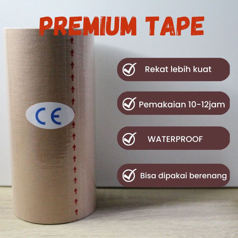 Breast tape binder plester perata dada tomboy breast lifter wanita # bratape