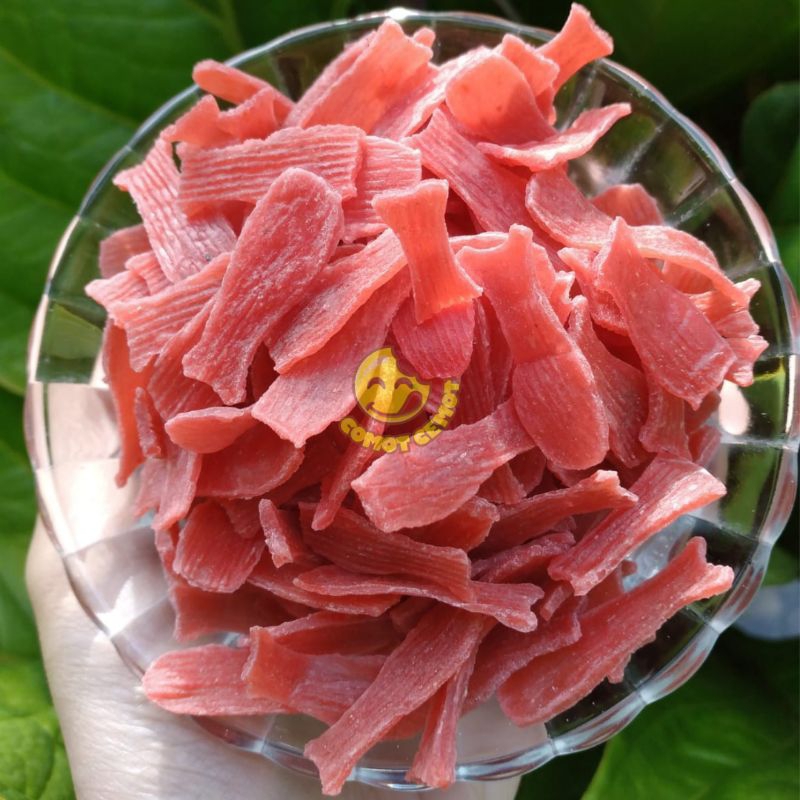 

KERUPUK BENTUK IKAN WARNA MERAH mentah murah rasa ikan krupuk ikan krecek mentah