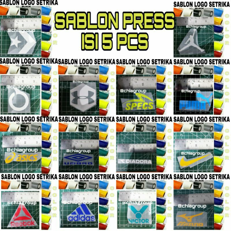 SABLON PRESS LOGO / SABLON SETRIKA / LOGO OLAHRAGA