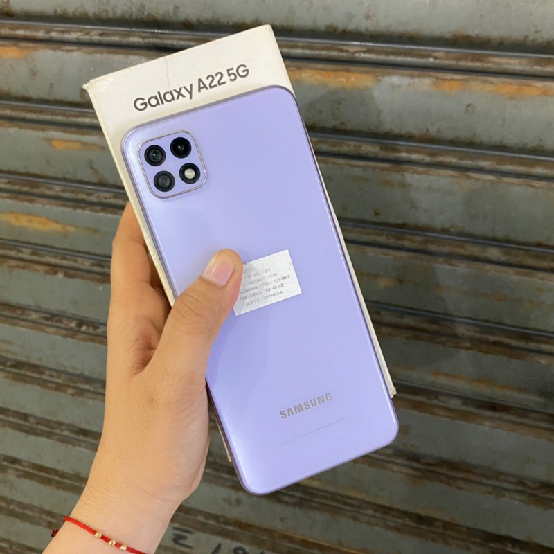 Samsung A22 5G 6/128gb Second bekas pakai resmi sein normal fullset ori