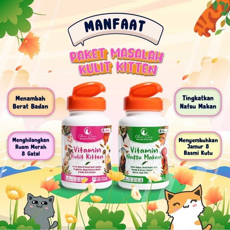 OLIVE CARE PAKET VITAMIN MASALAH KULIT KITTEN