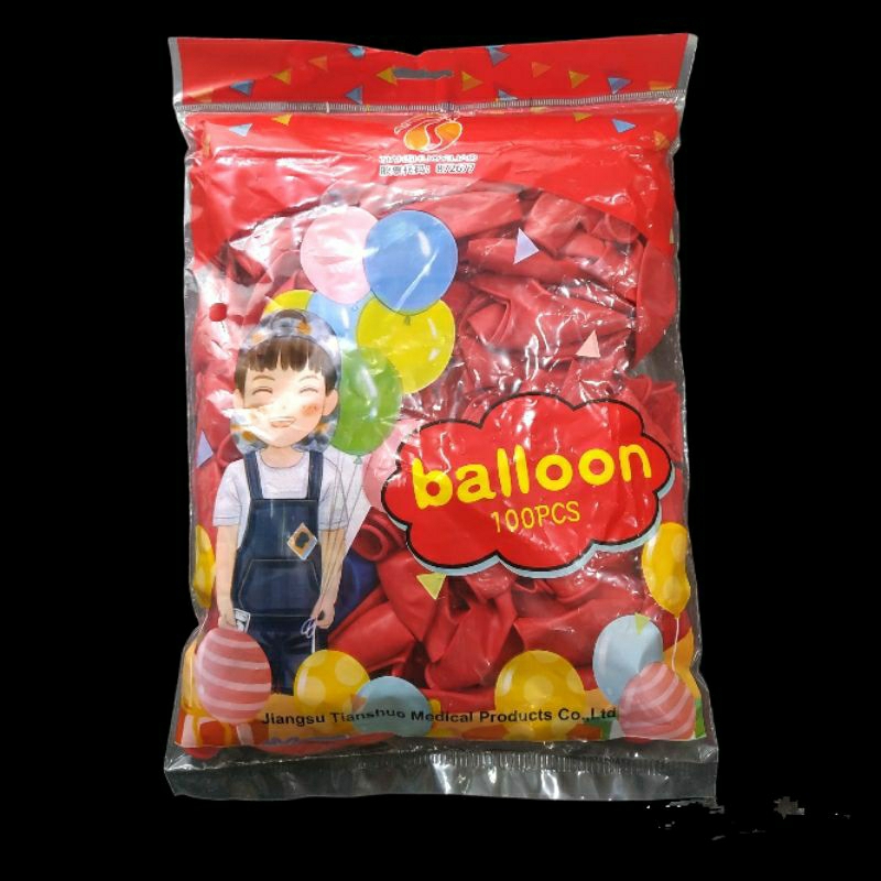 (100pcs) Balon Latex12 Inch - ML3689 - Balon Warna Merah