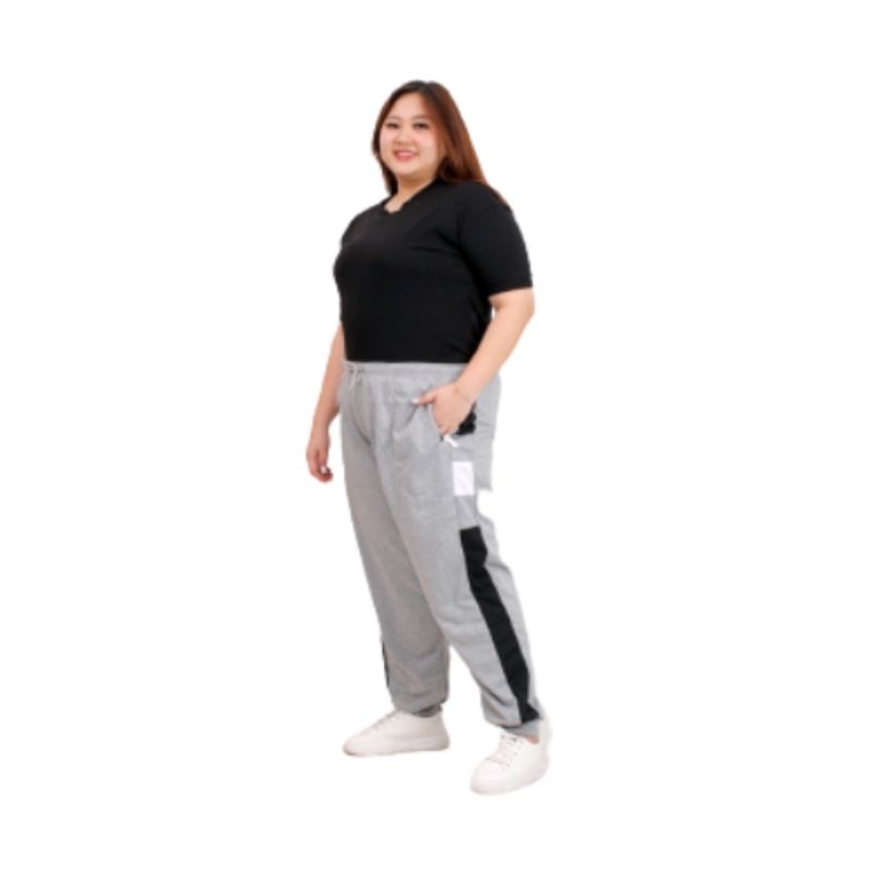 CELANA JOGER JUMBO PRIA WANITA PANJANG TRAINING TRENING TERENING JOGGER GYM SPORT JUMBO SAKU RESLETI