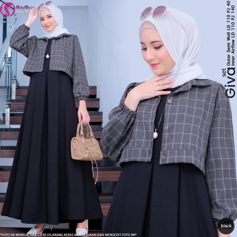 GAMIS KEKINIAN GIVA DRESS BY SHOFIYA