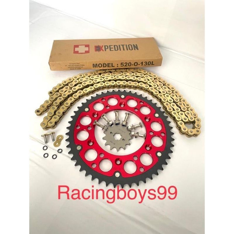 Gear Set 520 CRF 150L CRF ROZ Set Rantai O Ring Expedition Original