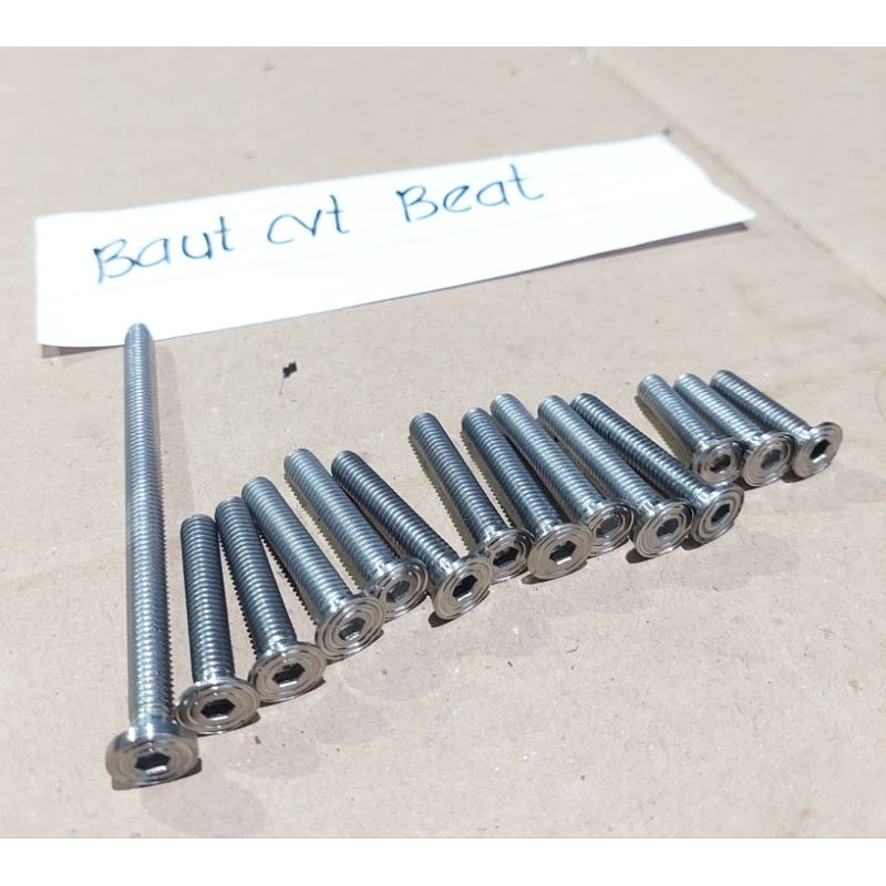 Baut bak cvt Beat / scoopy / vario 110 L stainless
