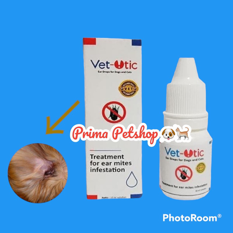 Vet otic ear mites anjing dan kucing obat kutu telinga