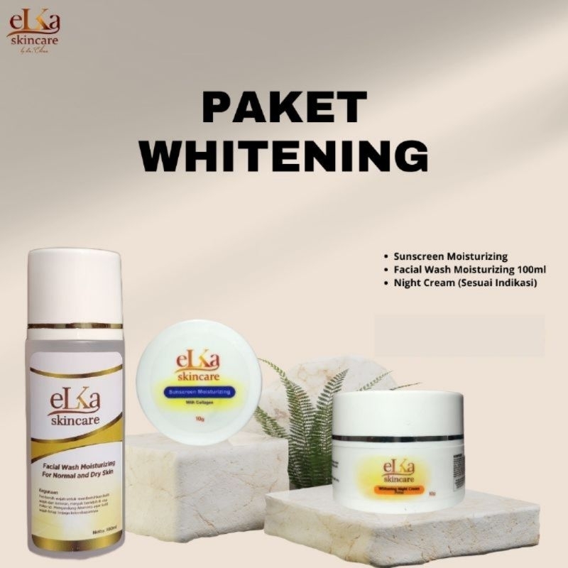 ELKA SKINCARE/PAKET WHITENING/PAKET WHITENING ELKA SKINCARE/PAKET WHITENING ELKA/PAKET GLOWING ELKA 
