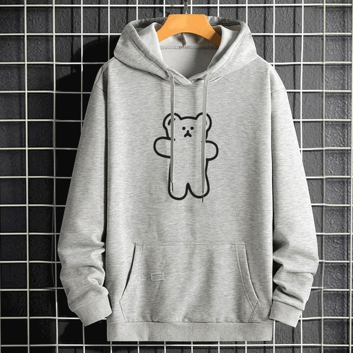 Parisdivarious Sweater Hoodie Jemper Lis Bear Bahan Fleece Size S - XXL (Pria &amp; Wanita)