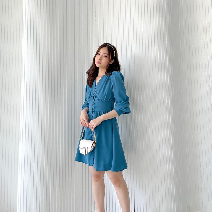 Samantha Dress / Party Dress / Casual Dress / Long Sleeve Dress / Dress Wanita Korea