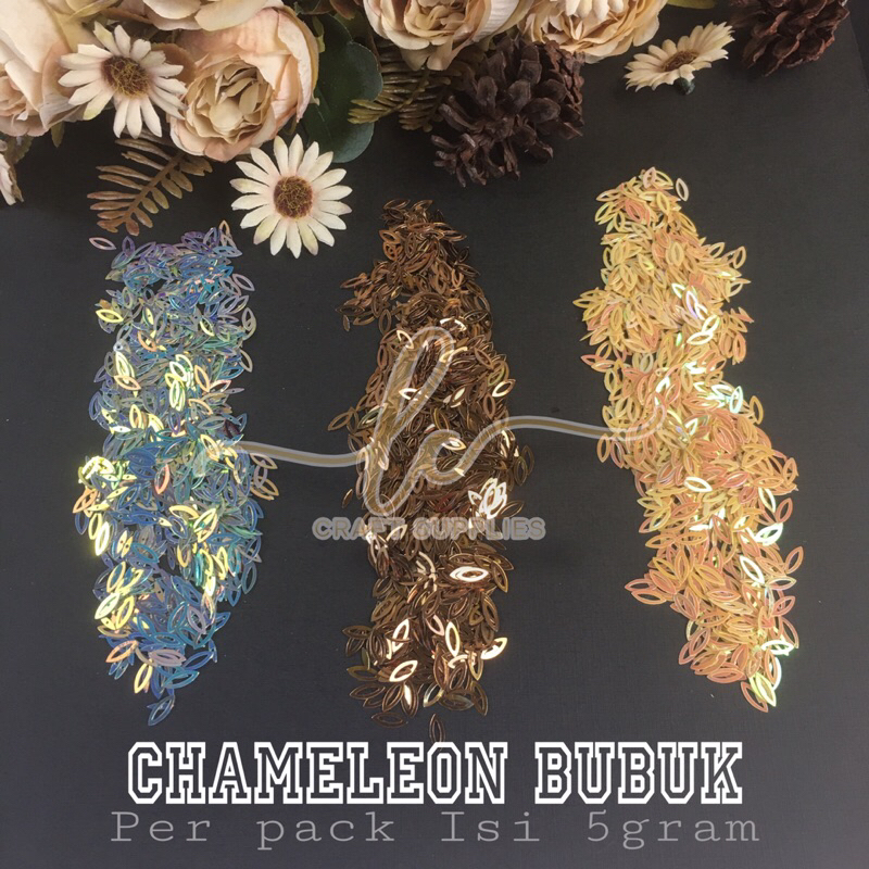 Payet Ramboci Motif Daun / Payet Daun Sequin atau Bibir / Manik Payet Baju / Payet Kerlap Kerlip / P