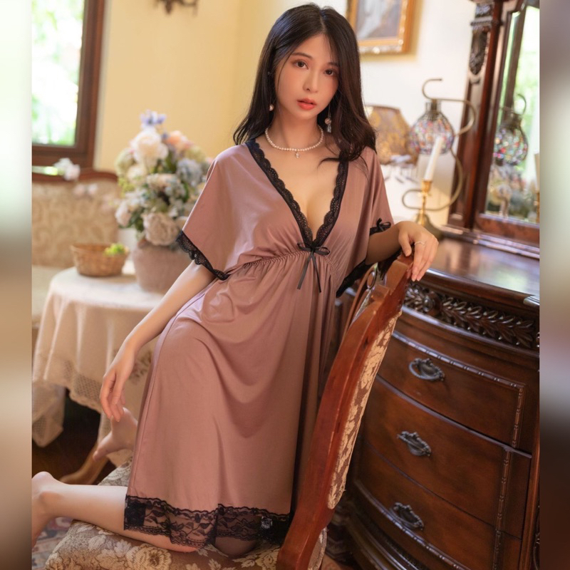 Crystal KYLEAN Lingerie Dress Spandek Sutra Baju Tidur Wanita Dewasa / Sleepwear Lingerie Sutra Import 294