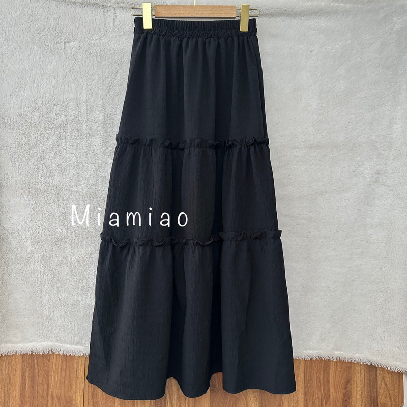 Rok Wanita Korean Sytle / Rok Panjang model A line pinggang karet fit to XL