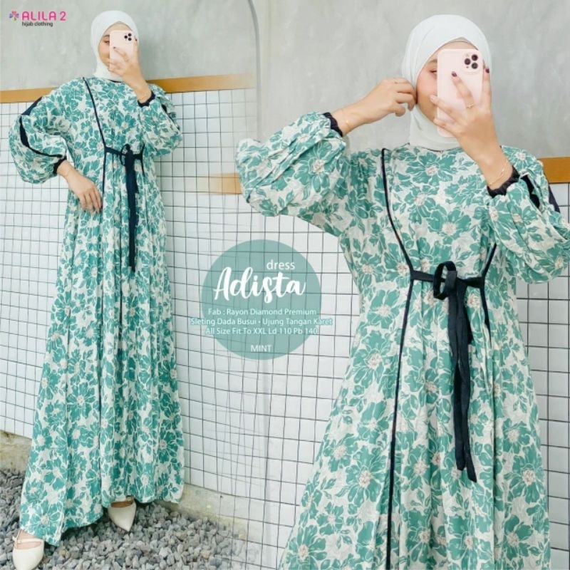 dress wanita adista maxi by Alila