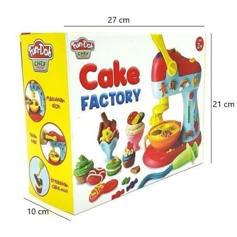 FUN DOH CAKE FACTORY / MAINAN EDUKASI ANAK