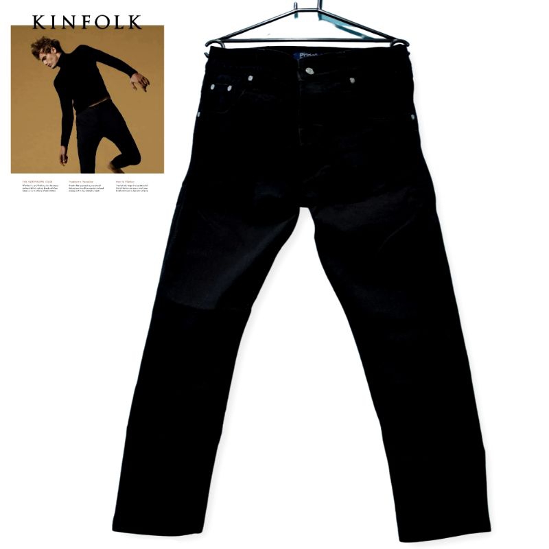 Celana denim Pride N Joy black 14Oz