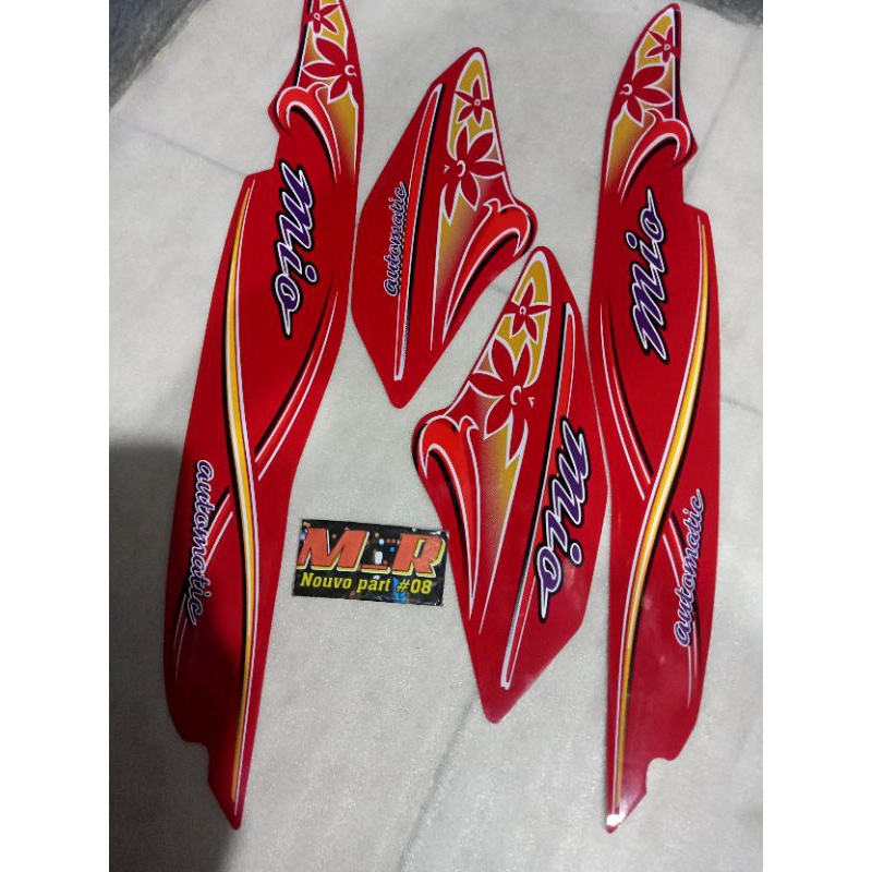 striping Yamaha Mio sporty merah marun