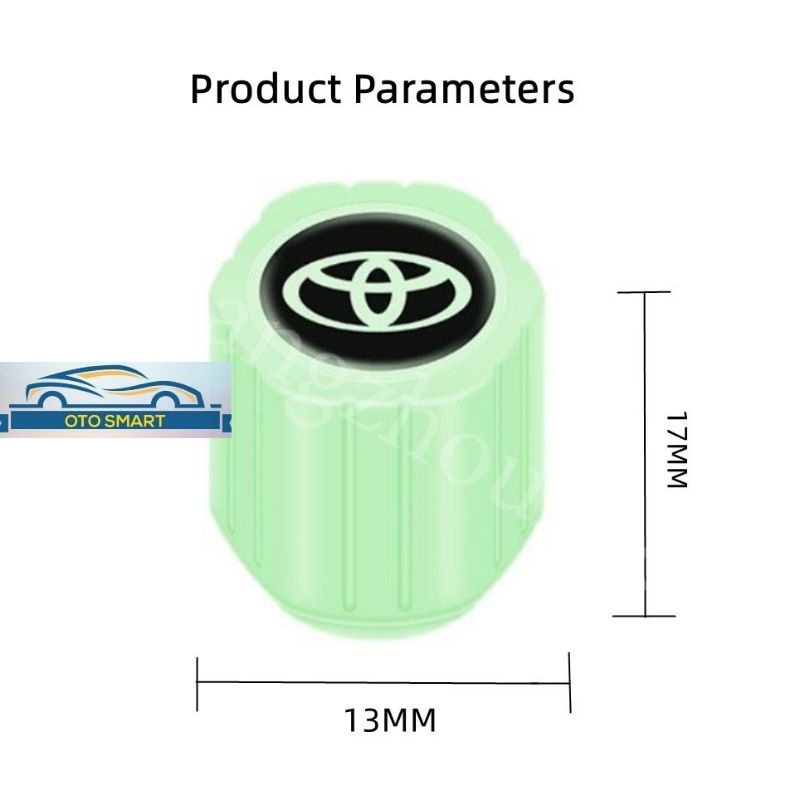 Tutup Pentil Ban Mobil / Motor / Sepeda Universal Luminous toyota honda mitsubishi