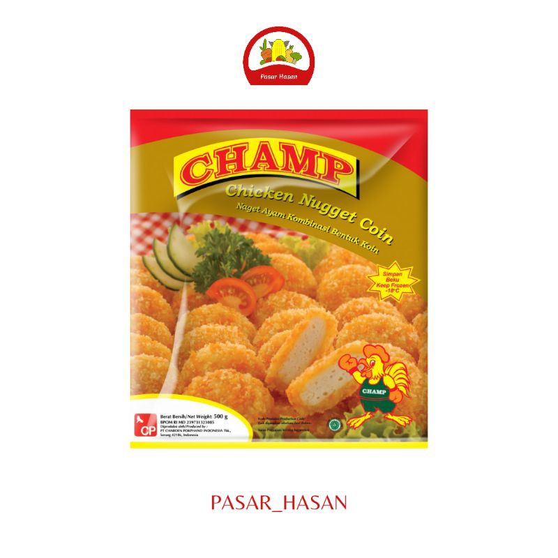 

500gr Nugget Coin Champ | Frozen Food | Pasar Hasan