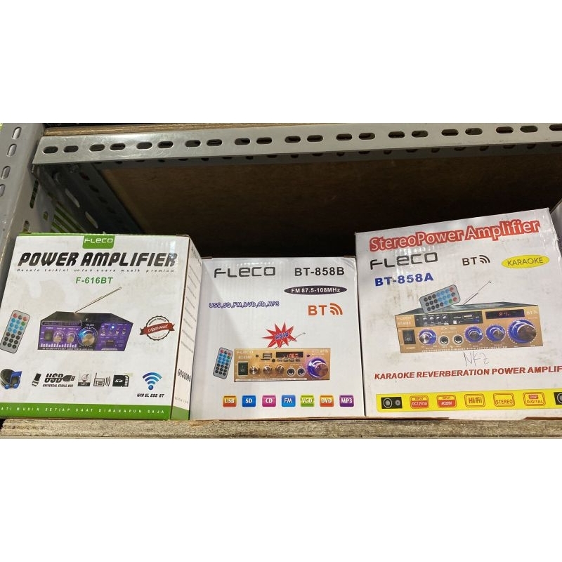 AMPLI FLECO F 616BT / F 858B / F 858A / POWER AMPLIFIER FLECO F 616 BT F 858 A F 858 B 698 BT 326 BT