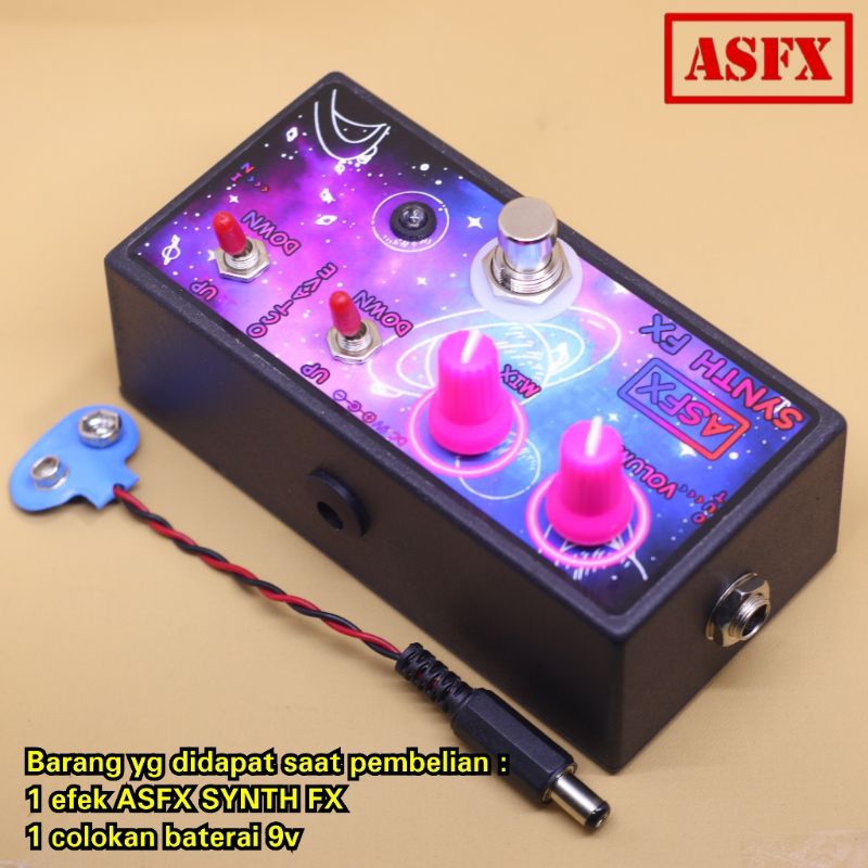 Efek ASFX SYNTH FX 8 bit sound octave up oktaf down untuk gitar dan bass