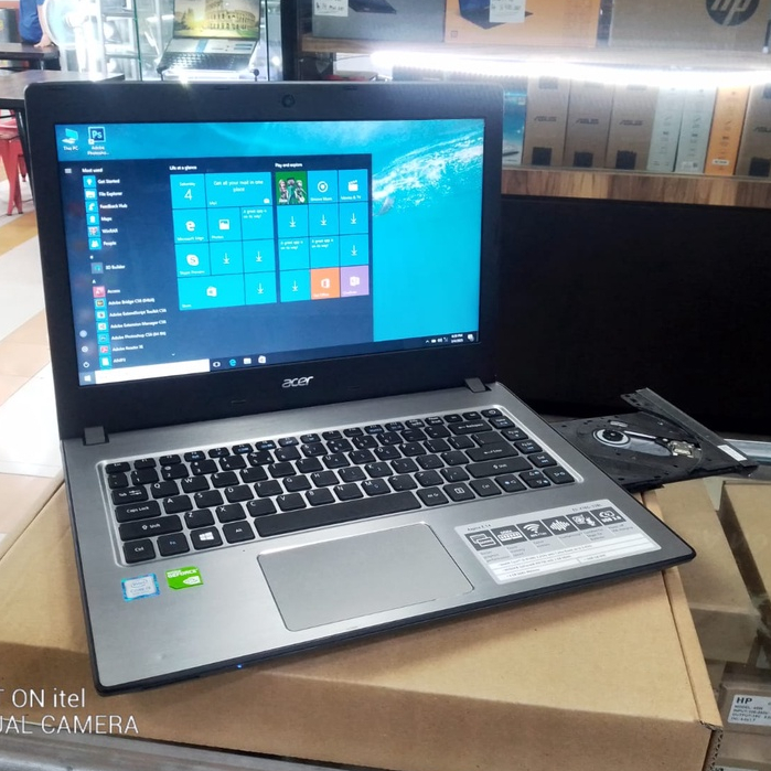 Laptop Leptop Second bekas Acer Intel Core i3 GEN8 RAM 4 GB HDD 1 TB VGA NVIDIA 2GB 14 INCH Murah Berkualitas Original SIAP PAKAI DESIGN GAMING