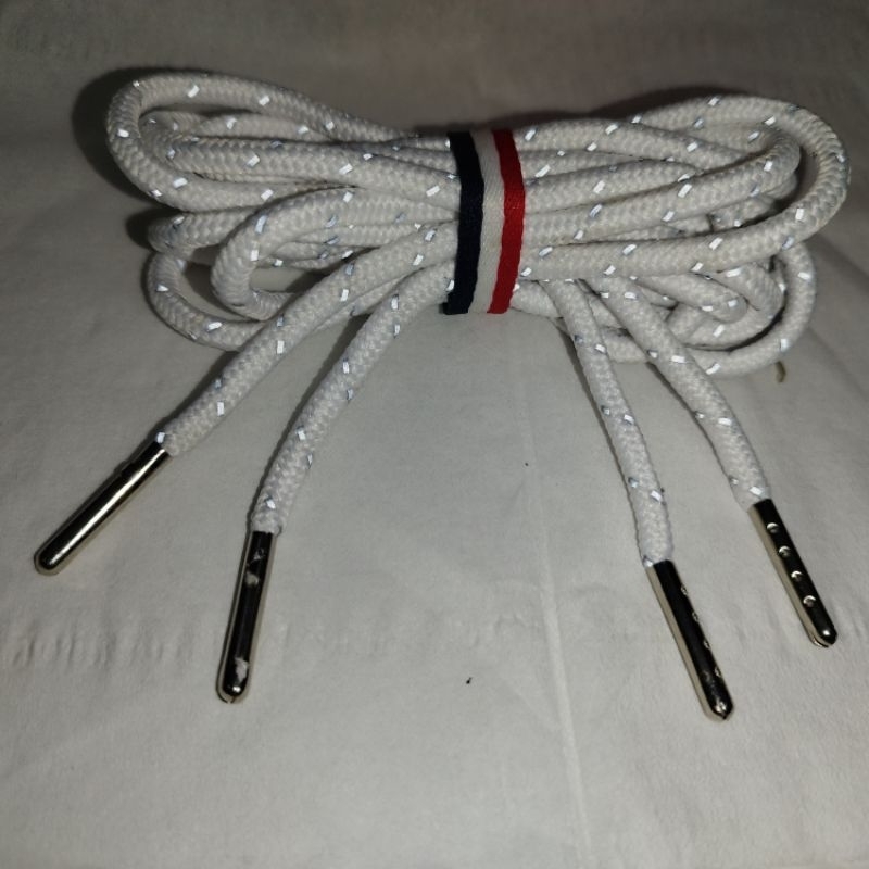 tali sepatu reflektive bulat / tali sepatu bulat reflektif / tali sepatu reflektif ujung aglet