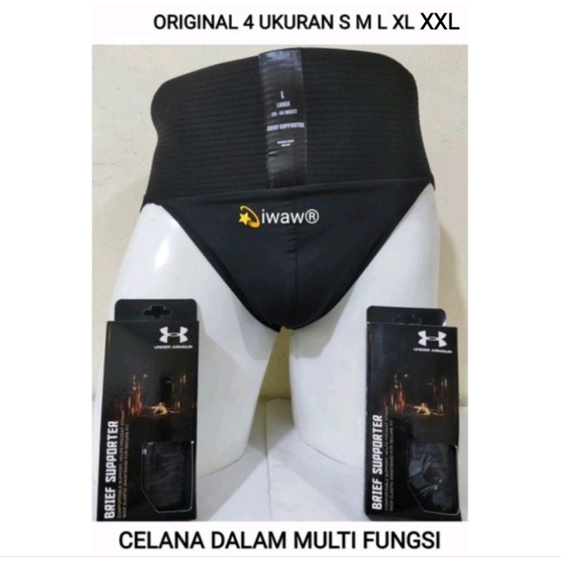 FULL BRIEF SUPORTER UNTUK PEKERJA BERAT &amp; OLAHRAGA FUNGSI MENCEGAH HERNIA / VARIKOKEL / CELANA HERNIA / CELANA DALAM TERAPI KESEHATAN / CELANA DALAM MULTI FUNGSI / UNDERWEAR SPORT / BRIEF SUPPORTER / CELANA HERNIA / CELANA DALAM HERNIA