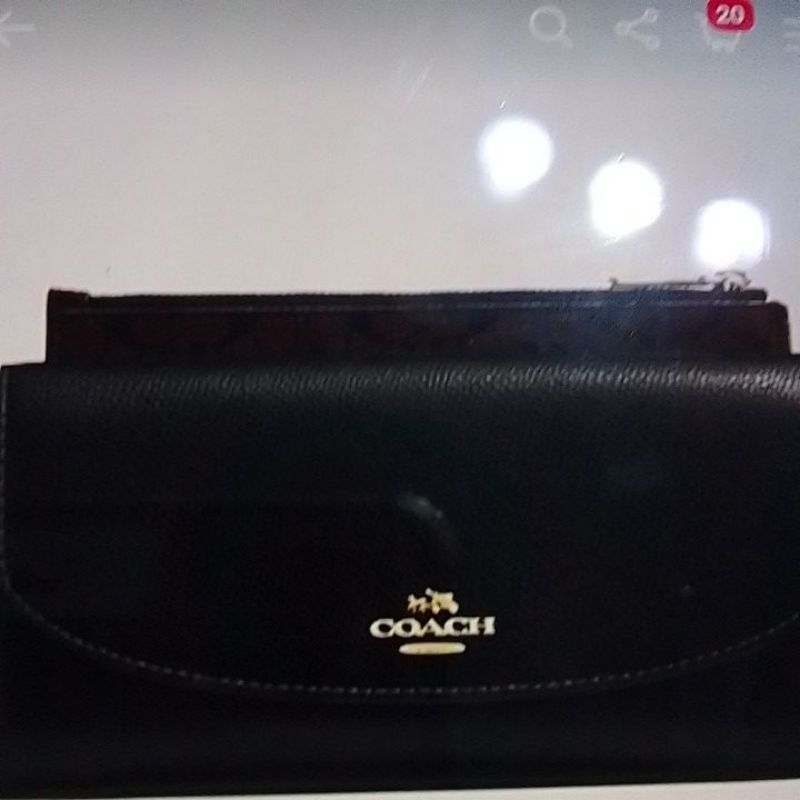 wallet envelope coach black