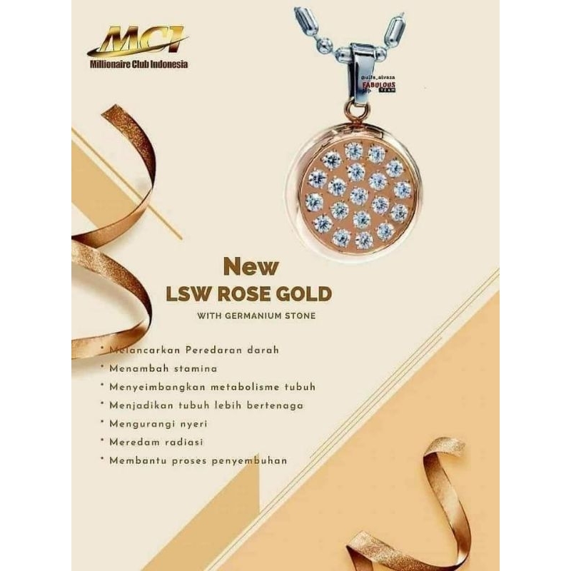 KALUNG KESEHATAN MCI LSW 2 SHELL ROSEGOLD