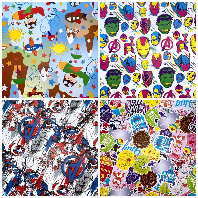 

KERTAS KADO SANSAN WAWA DOFF ISI 1 LEMBAR AVENGERS SUPERMAN MICKEY PILOT FANCY PAPER SANWA