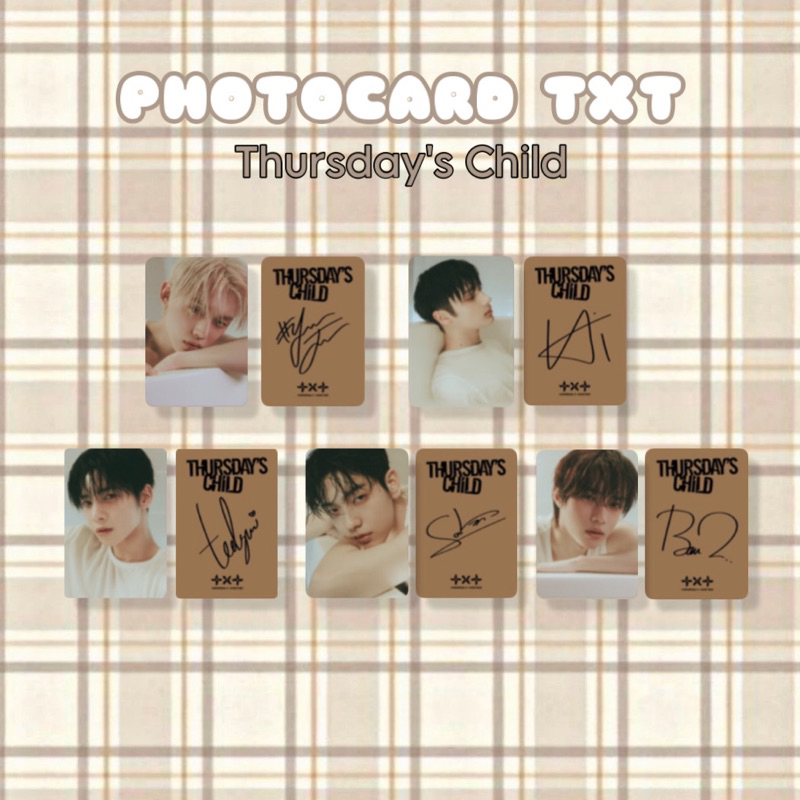 [TXT] PHOTOCARD TXT + INNERSLEEVE