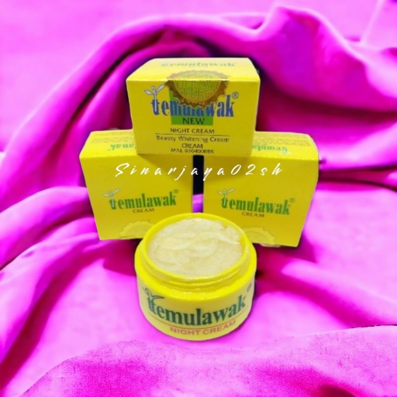 (harga 1lsn isi 12 ) CREAM TEMULAWAK | COLLAGEN KHUSUS MALAM NIGHT CREM WHITENING ORIGINAL