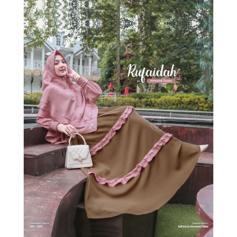 GAMIS  RUFAIDAH 1 SET KHIMAR ||  ALWAHIJAB