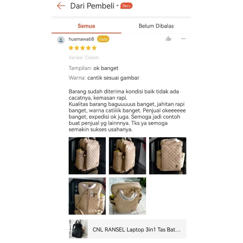 CNL Tas Ransel Laptop Wanita Ada Garansi Backpack Tas Wanita Tas Batam Import Murah